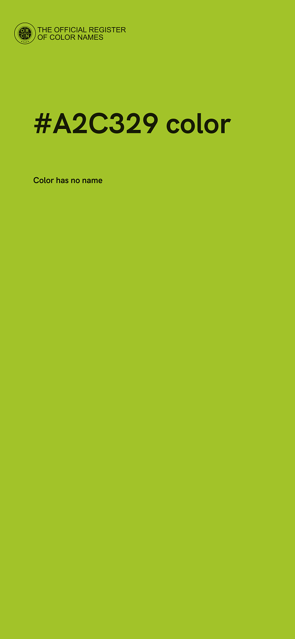 #A2C329 color image