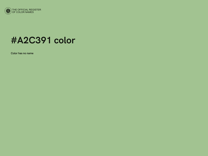 #A2C391 color image