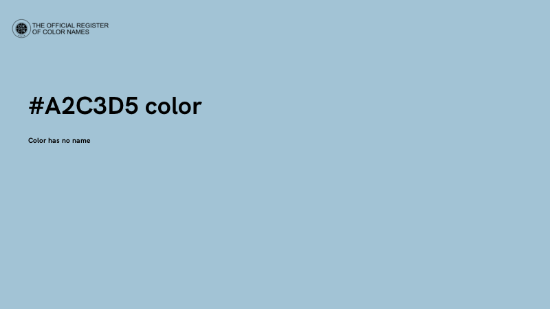 #A2C3D5 color image