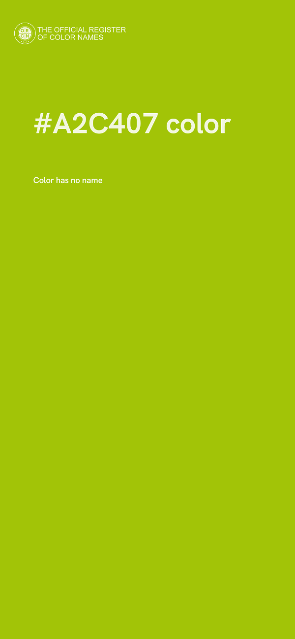 #A2C407 color image