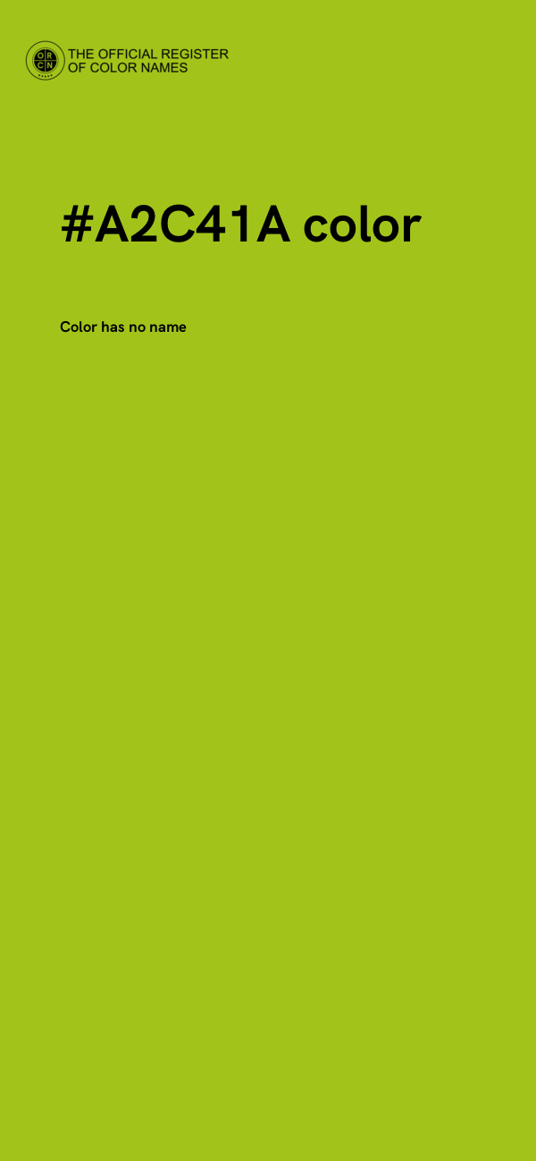 #A2C41A color image