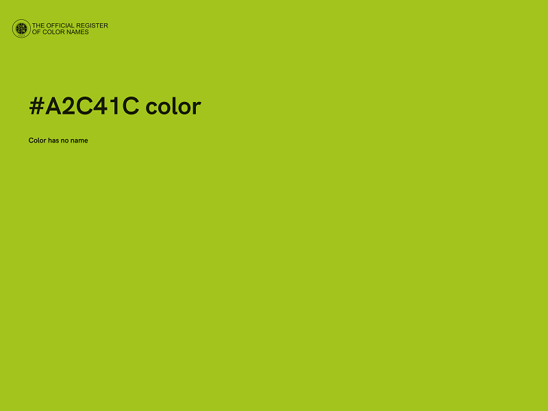 #A2C41C color image