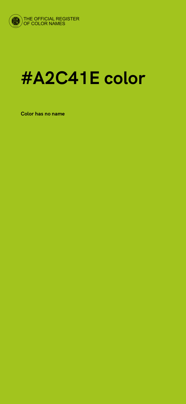 #A2C41E color image