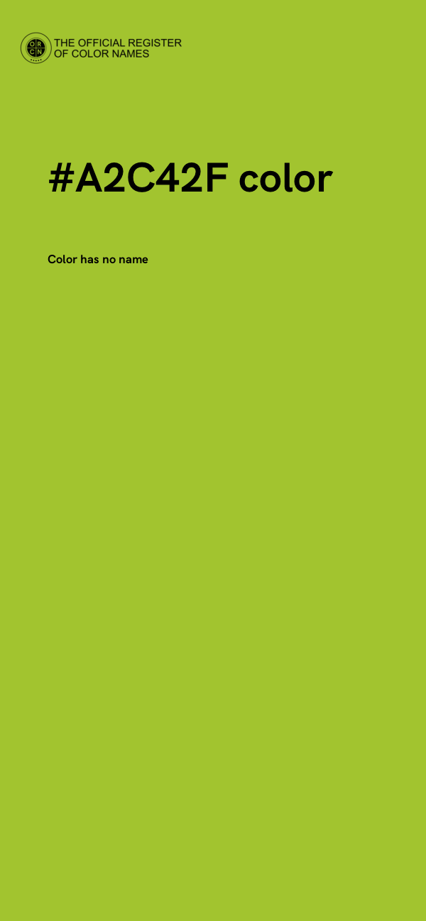 #A2C42F color image