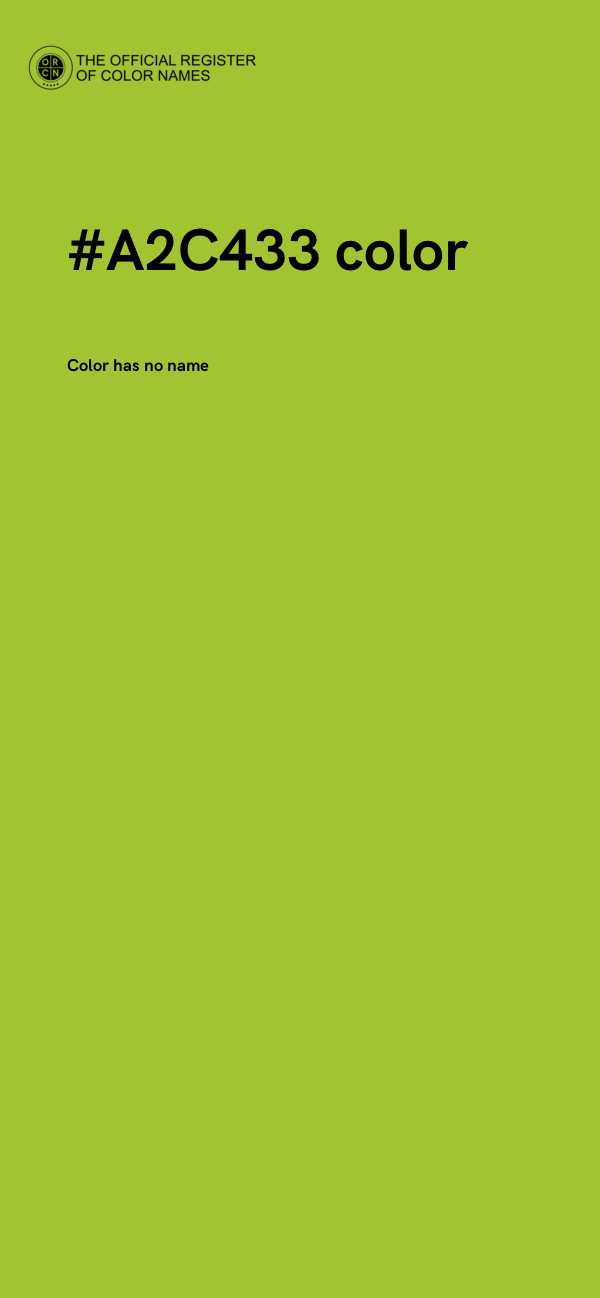#A2C433 color image