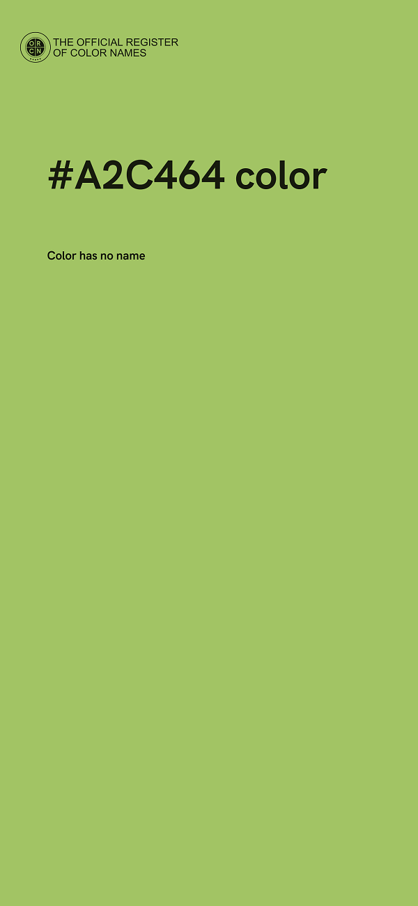 #A2C464 color image