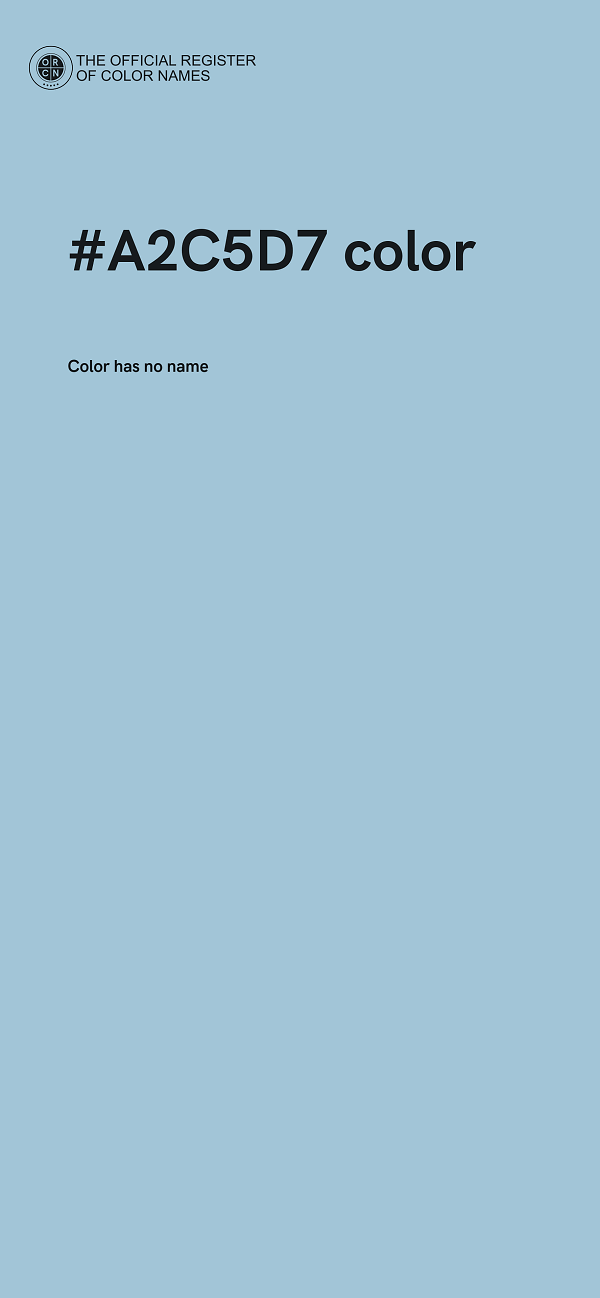 #A2C5D7 color image