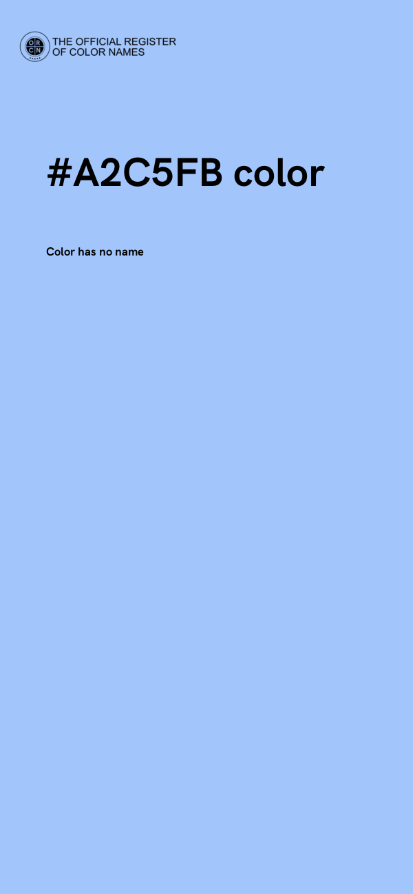 #A2C5FB color image