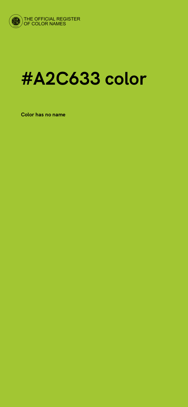 #A2C633 color image