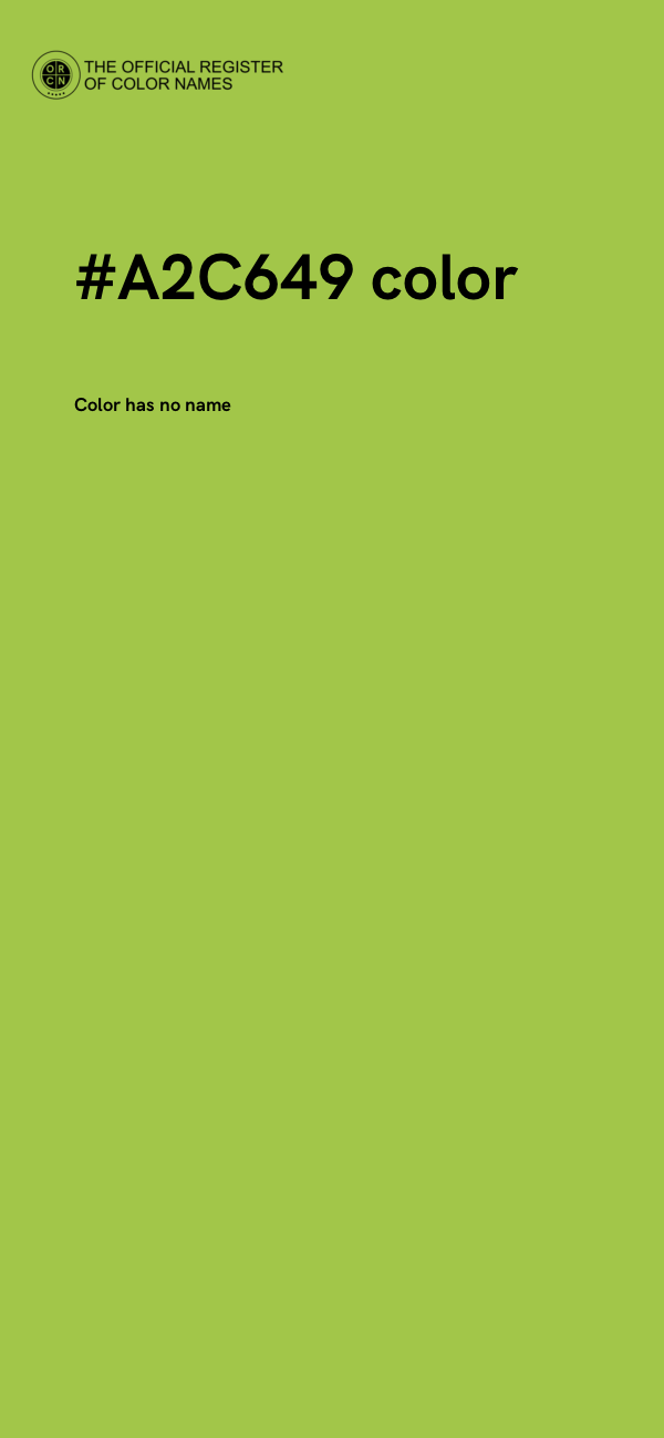 #A2C649 color image