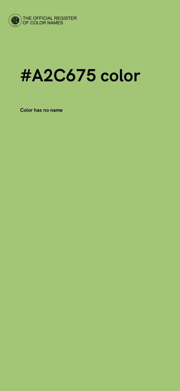 #A2C675 color image