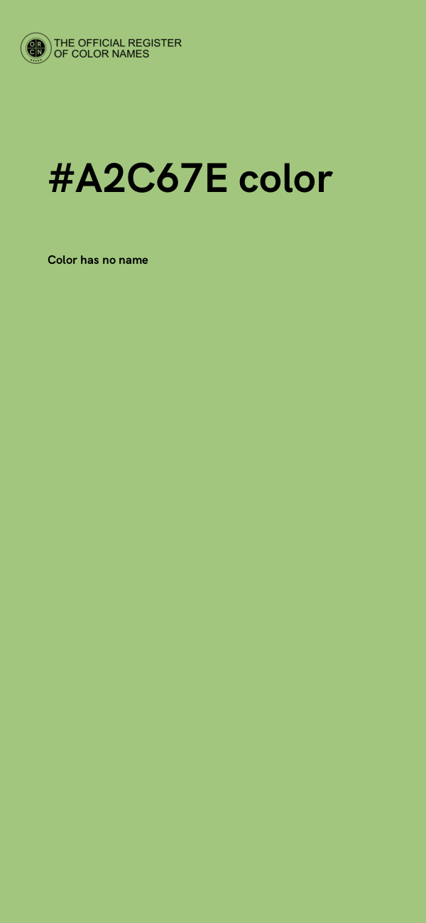 #A2C67E color image