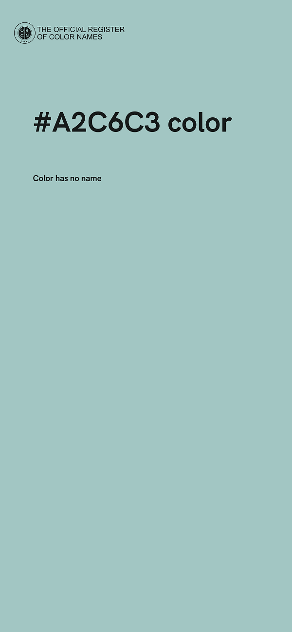 #A2C6C3 color image