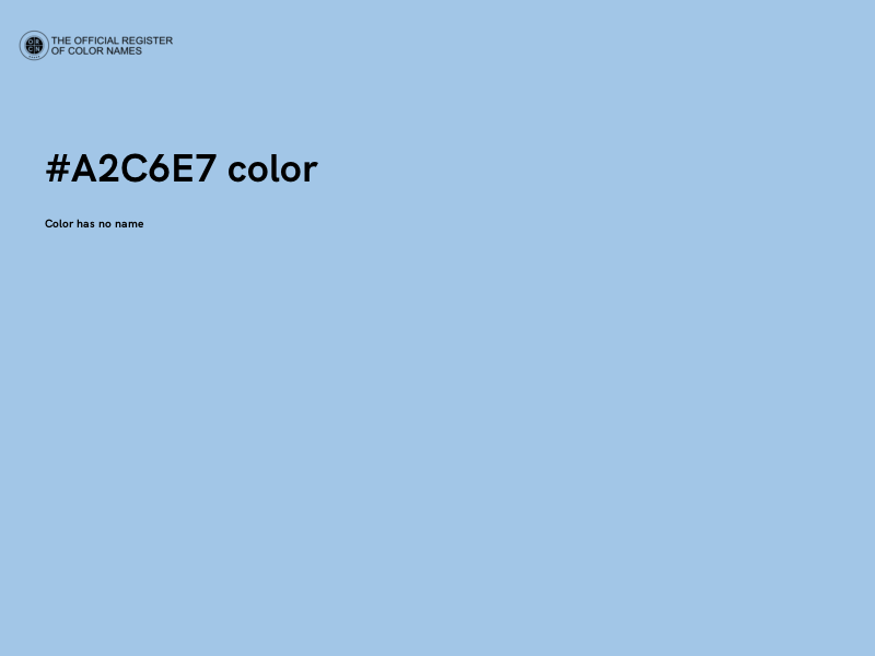 #A2C6E7 color image