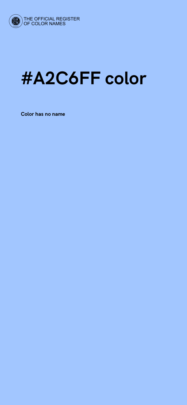 #A2C6FF color image
