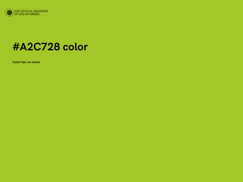 #A2C728 color image