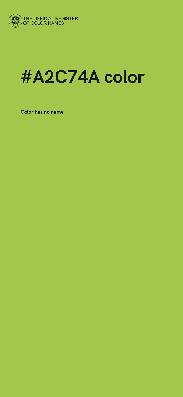 #A2C74A color image
