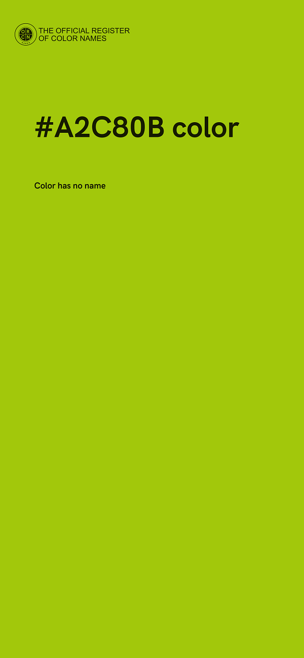 #A2C80B color image
