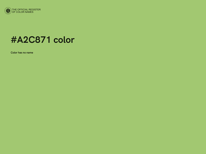 #A2C871 color image