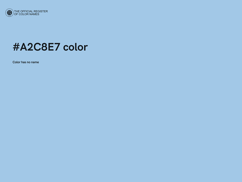 #A2C8E7 color image