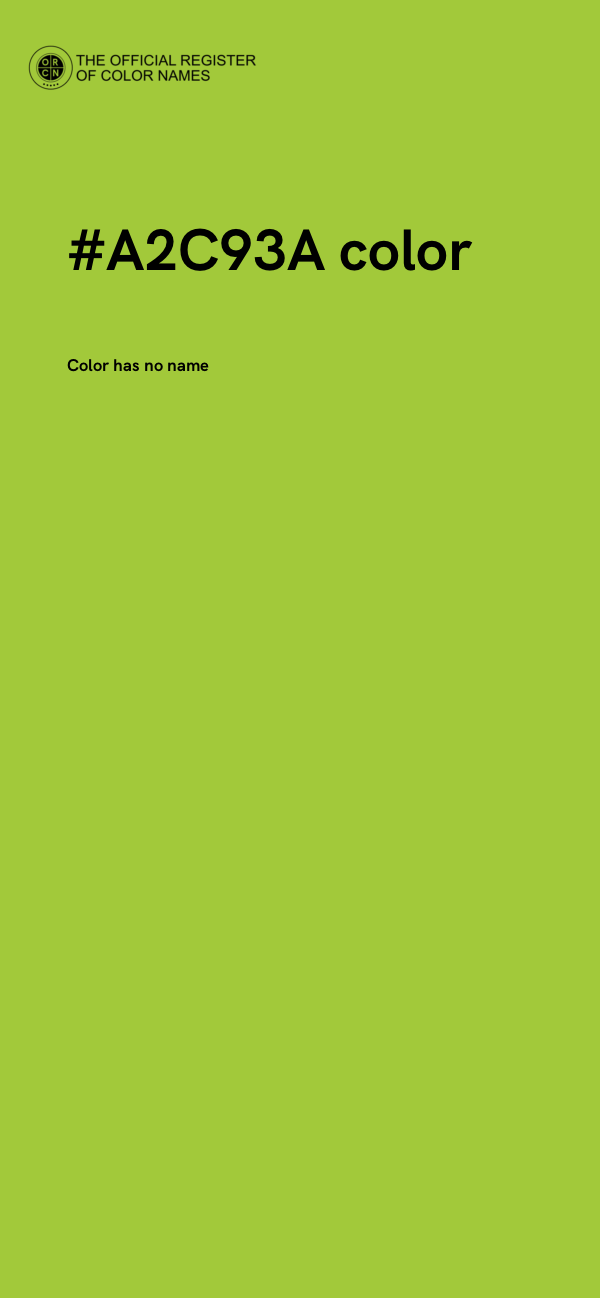 #A2C93A color image