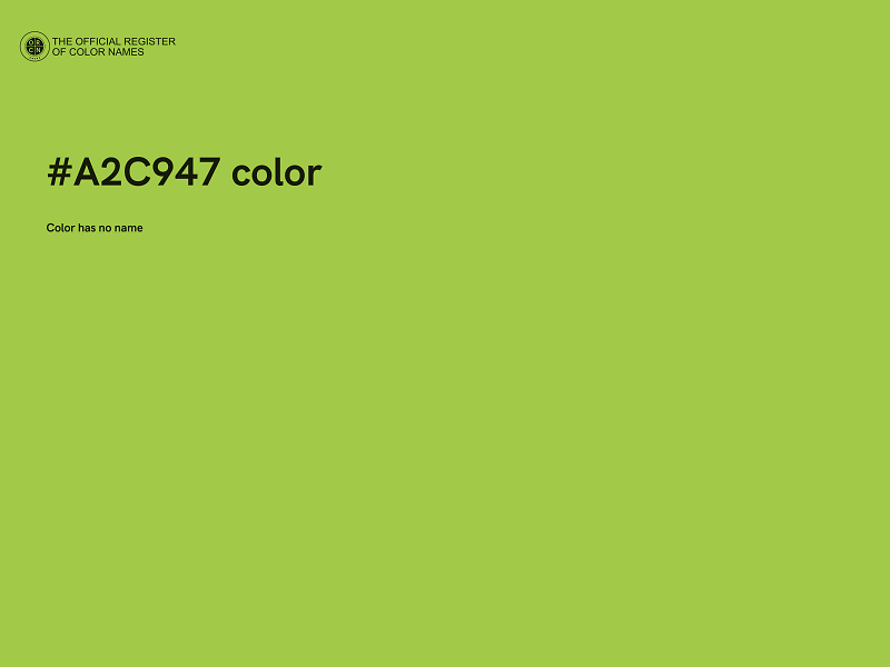 #A2C947 color image