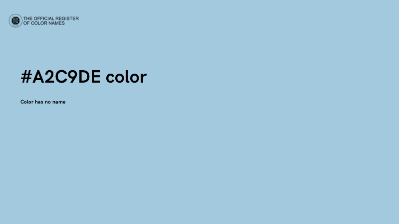 #A2C9DE color image