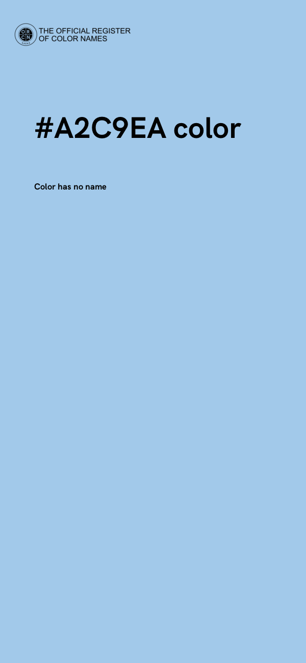 #A2C9EA color image