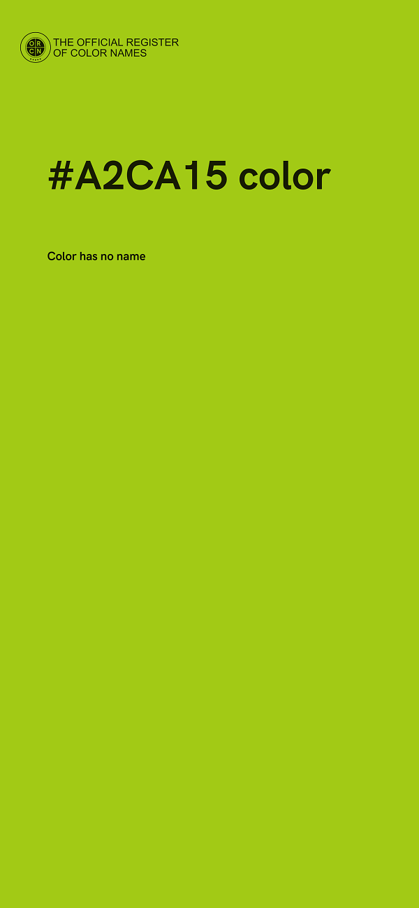 #A2CA15 color image