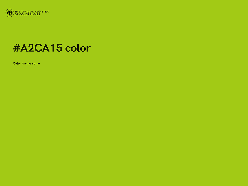 #A2CA15 color image