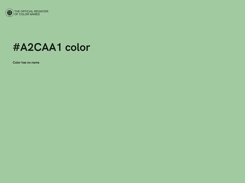 #A2CAA1 color image