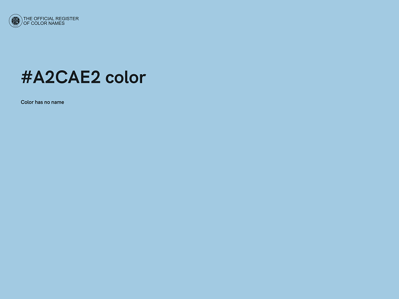 #A2CAE2 color image