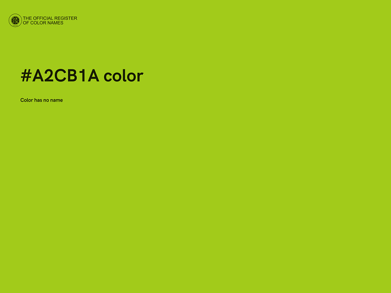 #A2CB1A color image