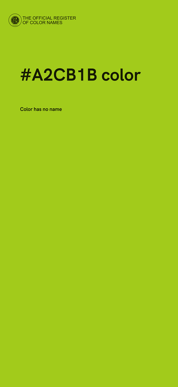#A2CB1B color image