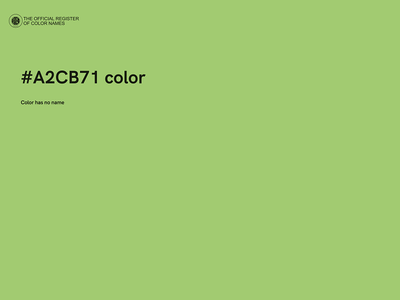 #A2CB71 color image