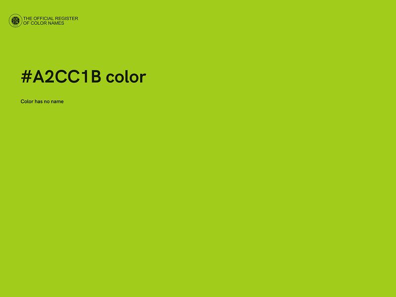 #A2CC1B color image