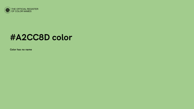 #A2CC8D color image