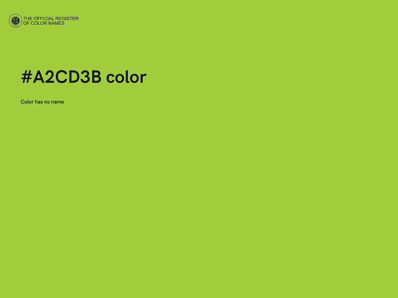#A2CD3B color image