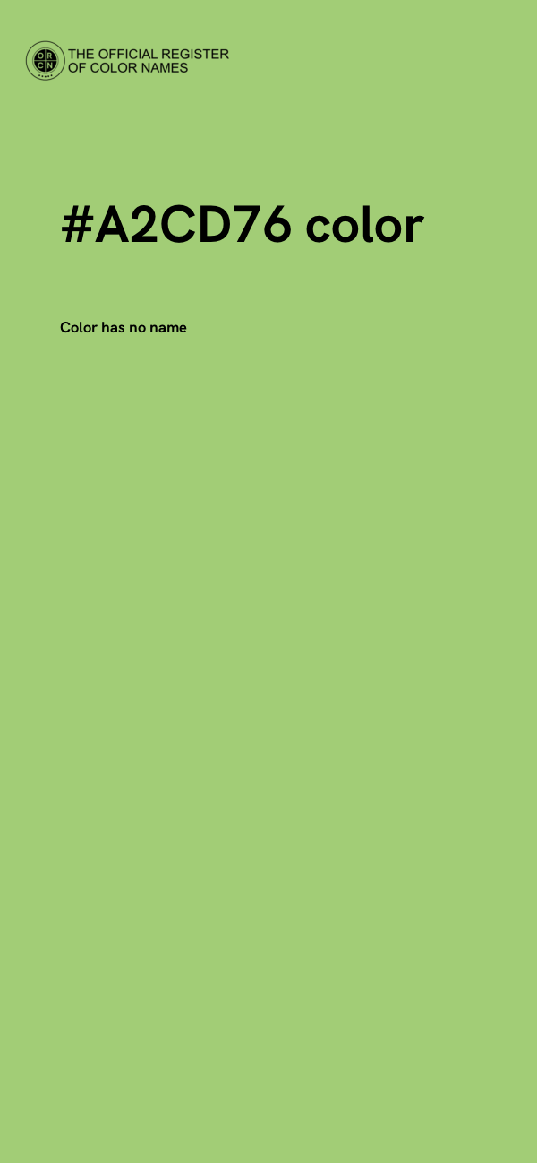 #A2CD76 color image