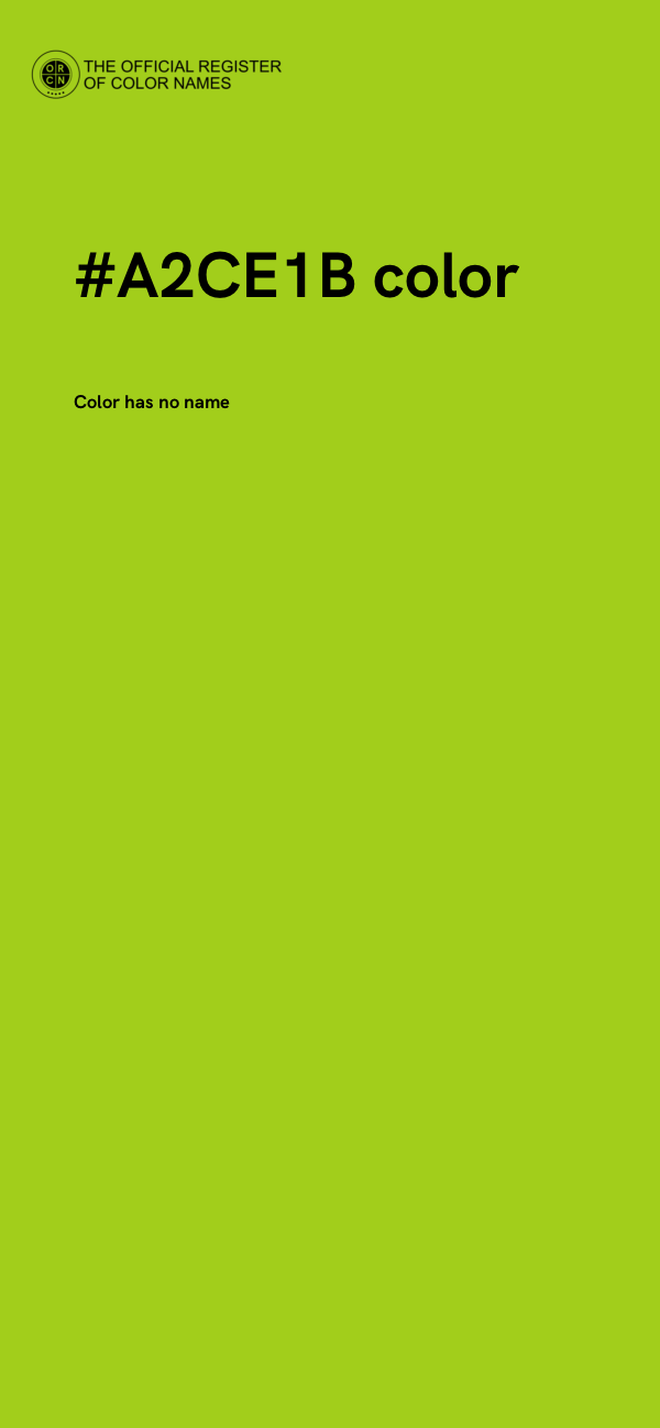 #A2CE1B color image