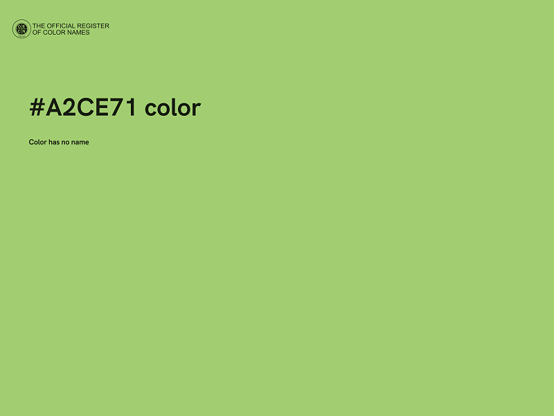 #A2CE71 color image