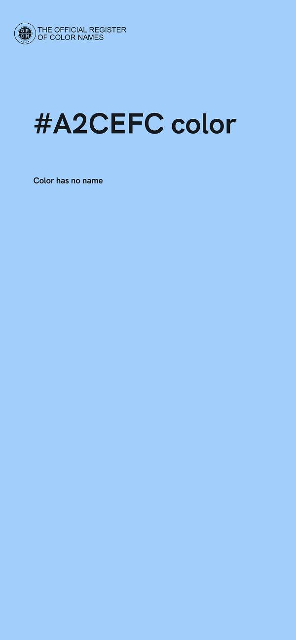 #A2CEFC color image