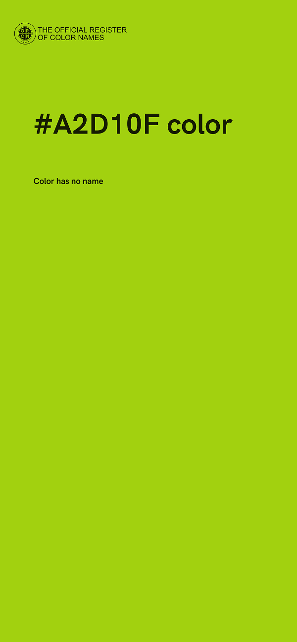 #A2D10F color image