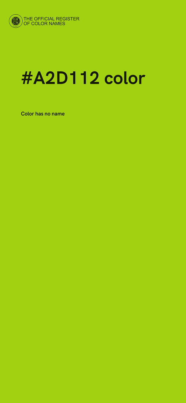 #A2D112 color image