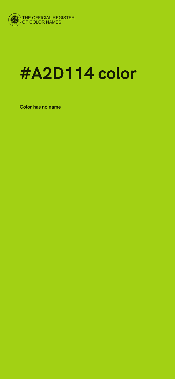 #A2D114 color image