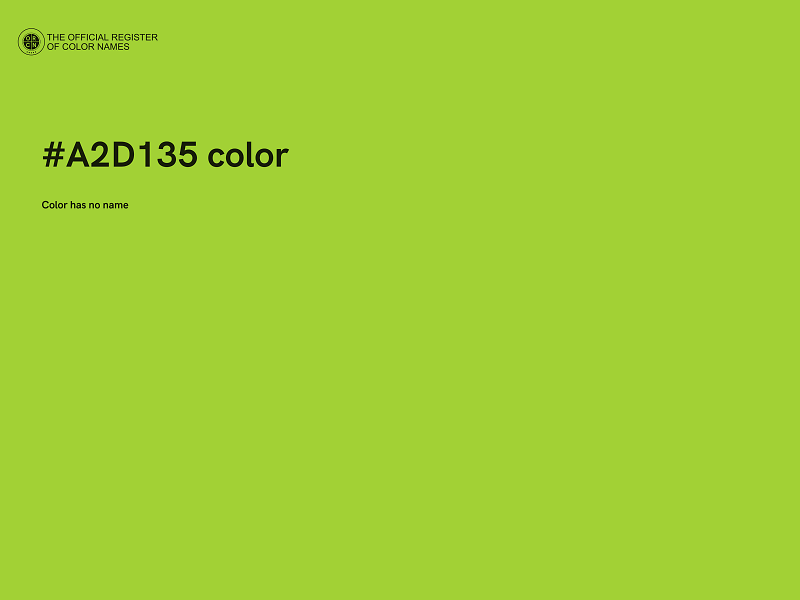 #A2D135 color image