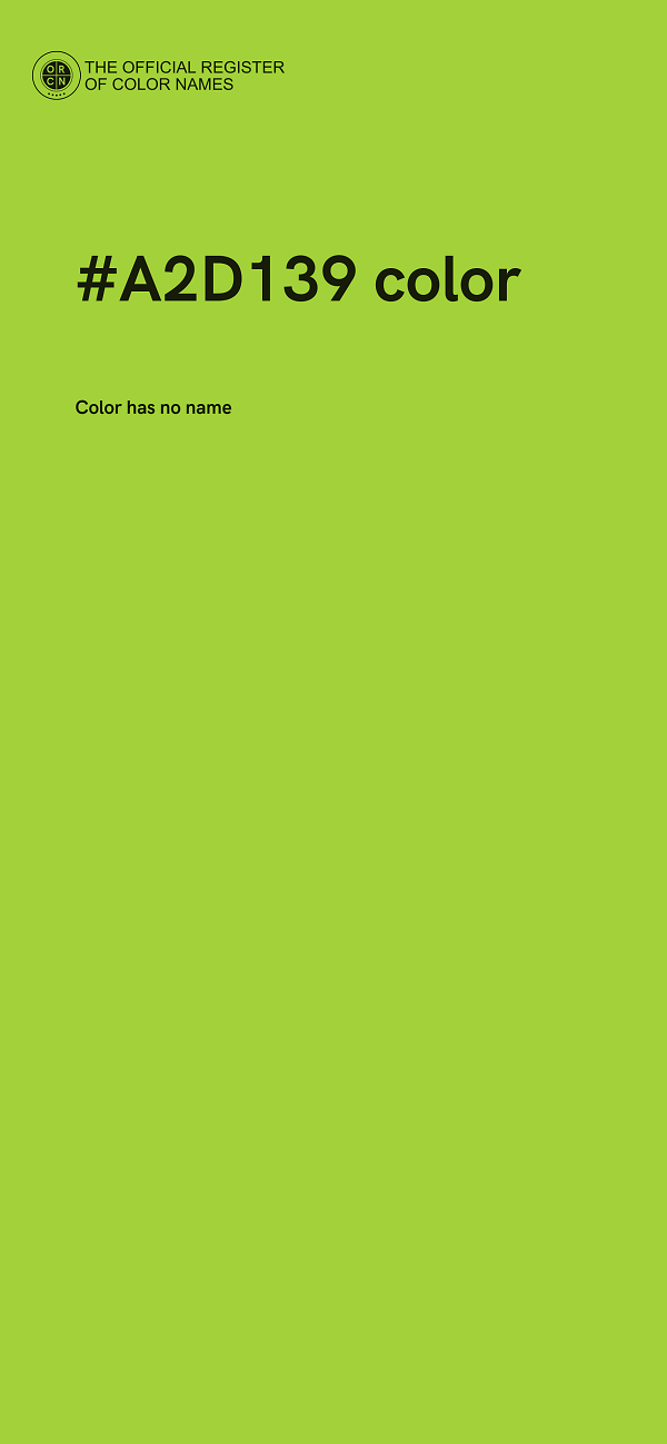 #A2D139 color image