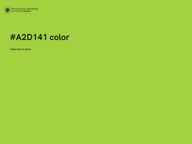 #A2D141 color image