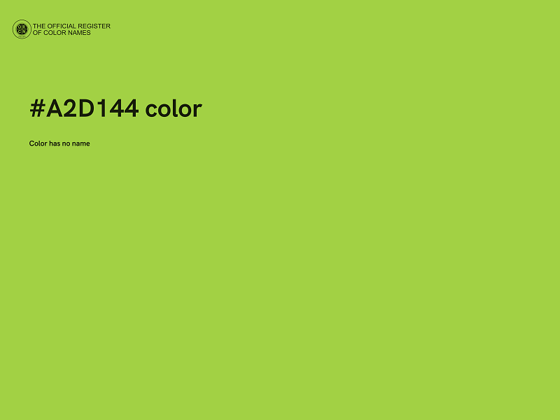 #A2D144 color image