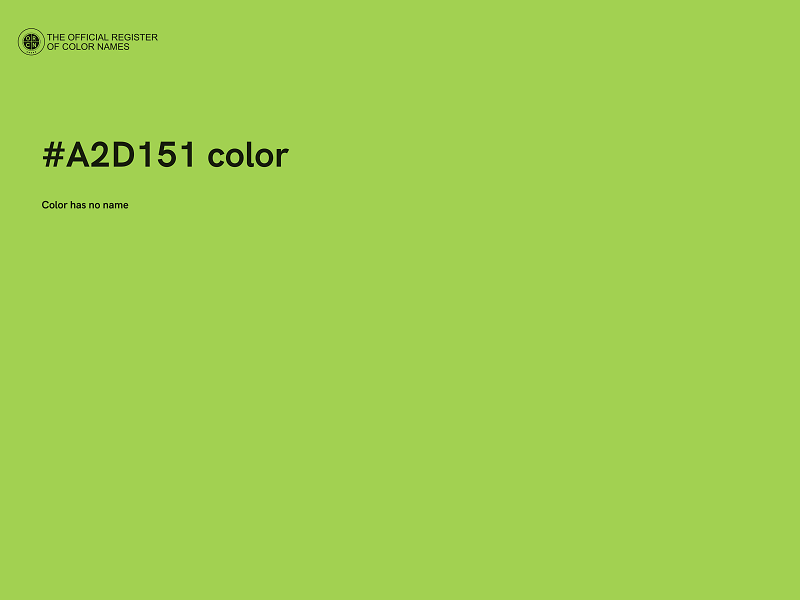 #A2D151 color image